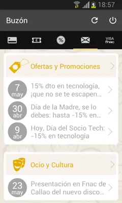 Fnac socios android App screenshot 1